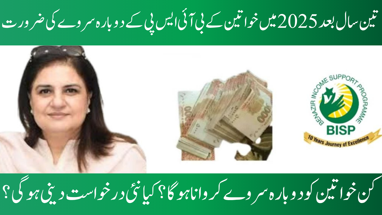 After three years, a women's BISP re-survey is required in 2025.