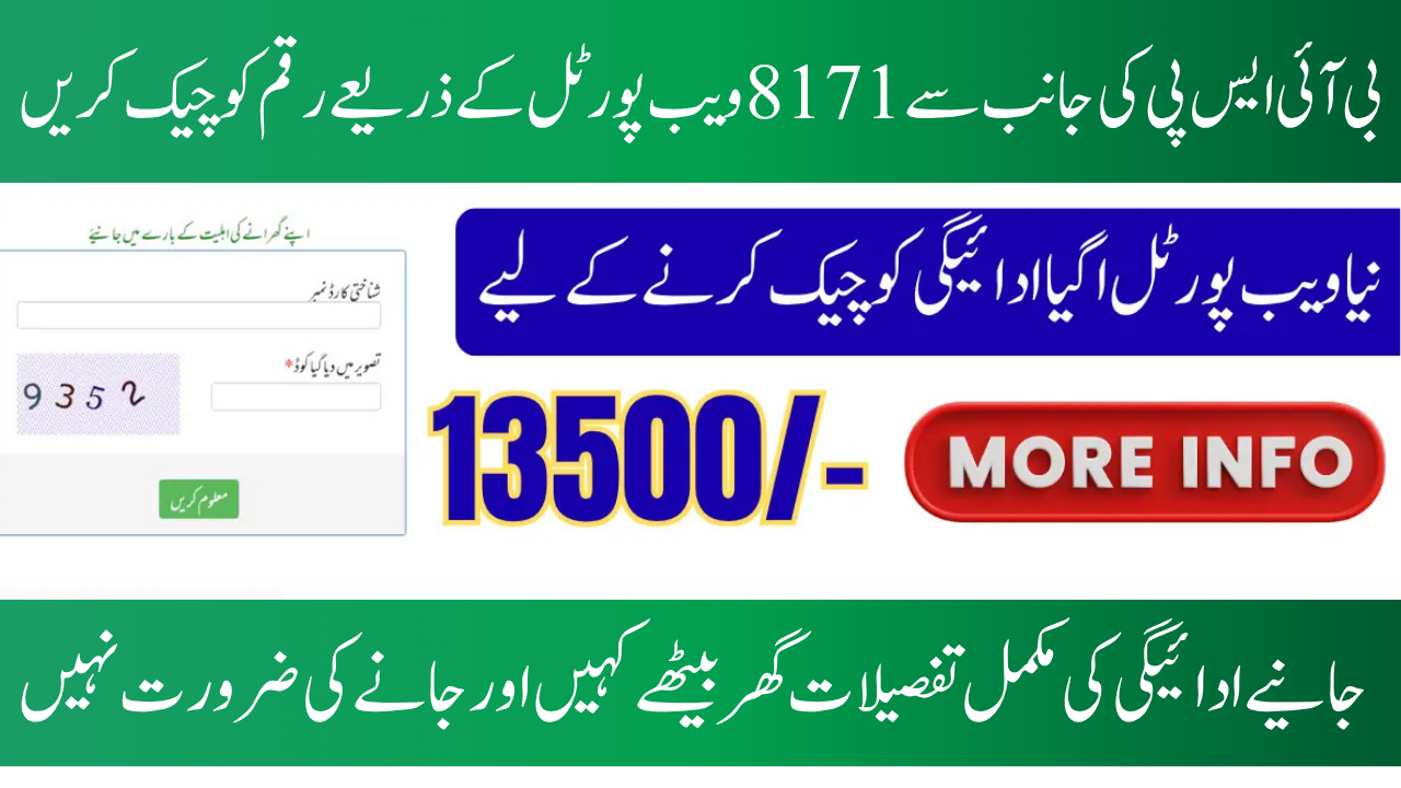 Web Portal 2025 for BISP 8171