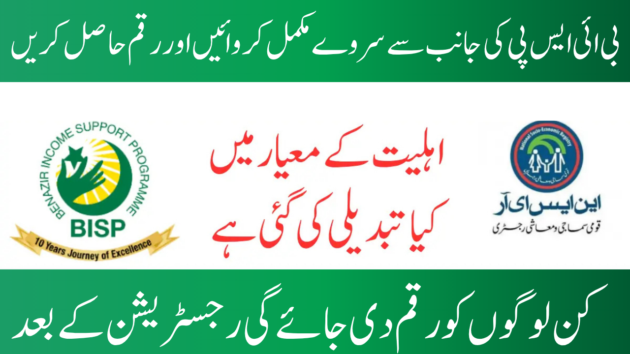 Eligibility for Beneficiary Payment in the BISP Survey 2025