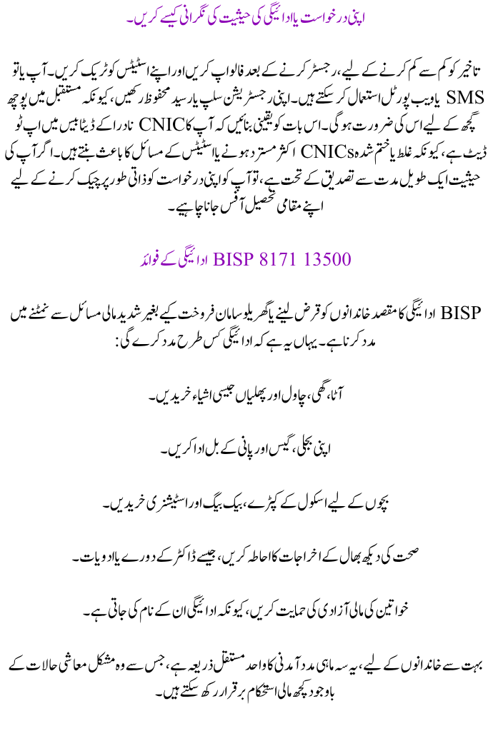 BISP 8171 Payment Eligibility for July 2025