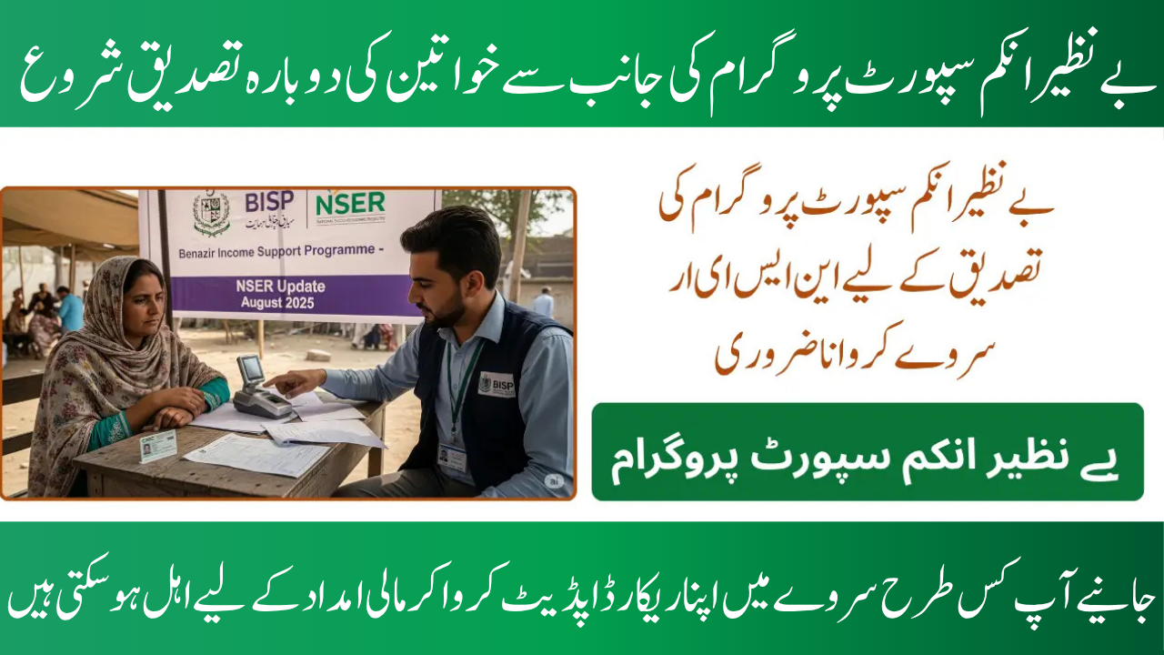 BISP 8171 August 2025 Payment Re-Verification Your NSER Record