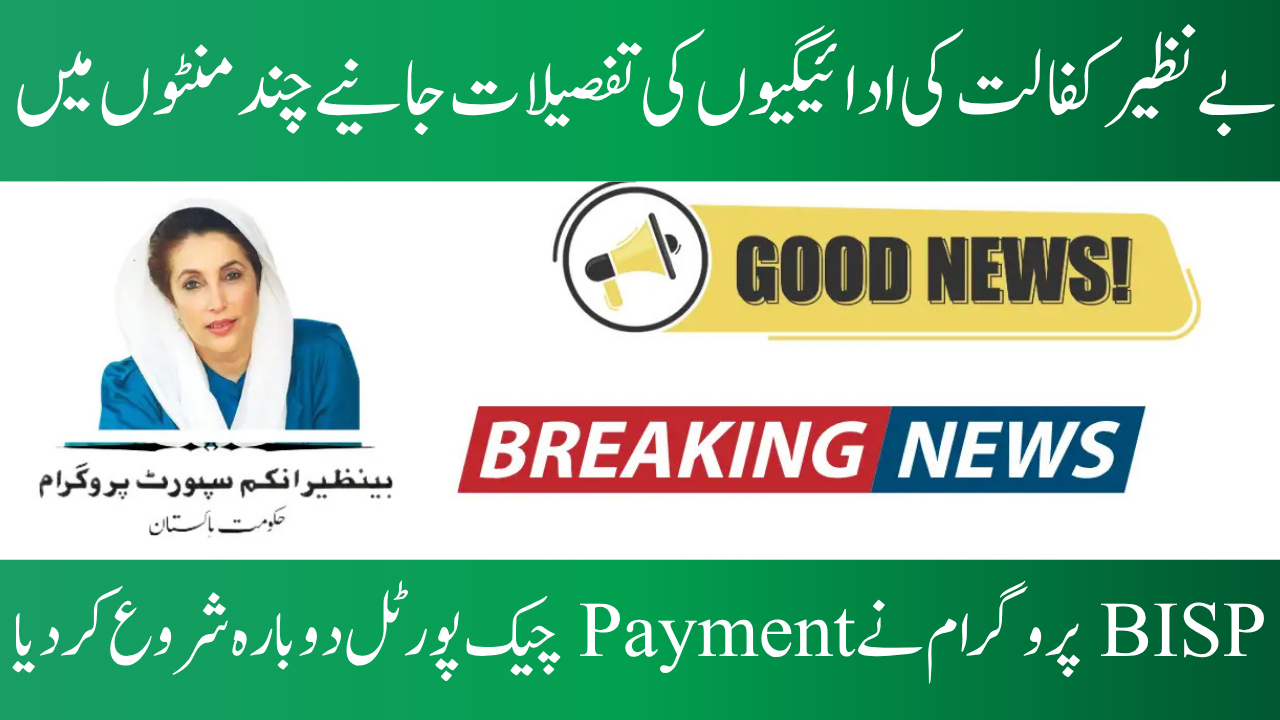 Benazir Kafalat Payment Check Portal 2025