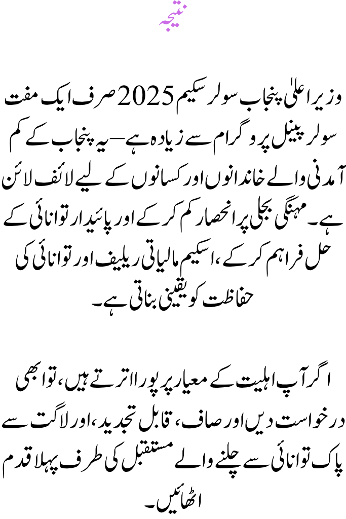 CM Punjab Solar Scheme 2025