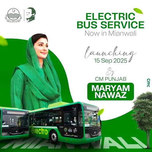 Electric Bus Service Launched in Mianwali 2025