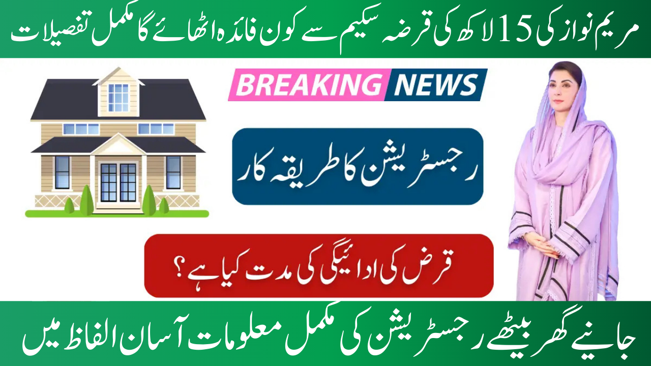 Maryam Nawaz’s 15 Lakh Loan Scheme 2025