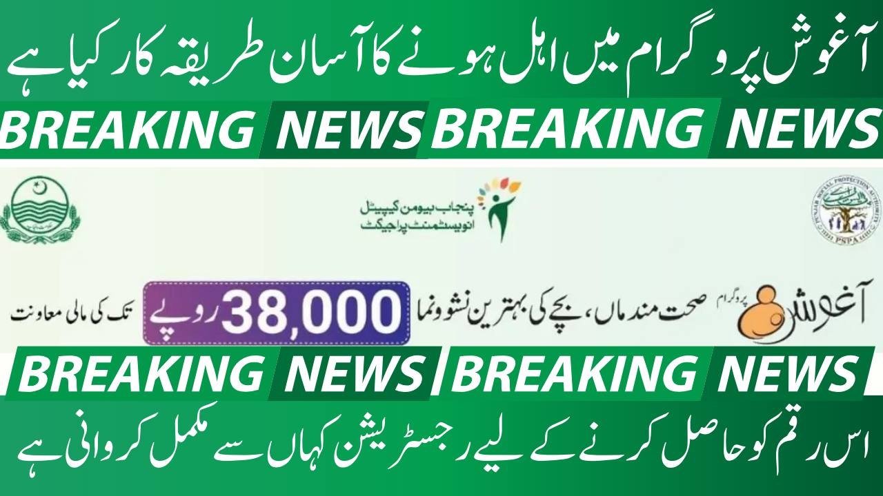 Punjab Aghosh Program 2025 Rs. 38,000 Support for Pregnancy & Child Care
