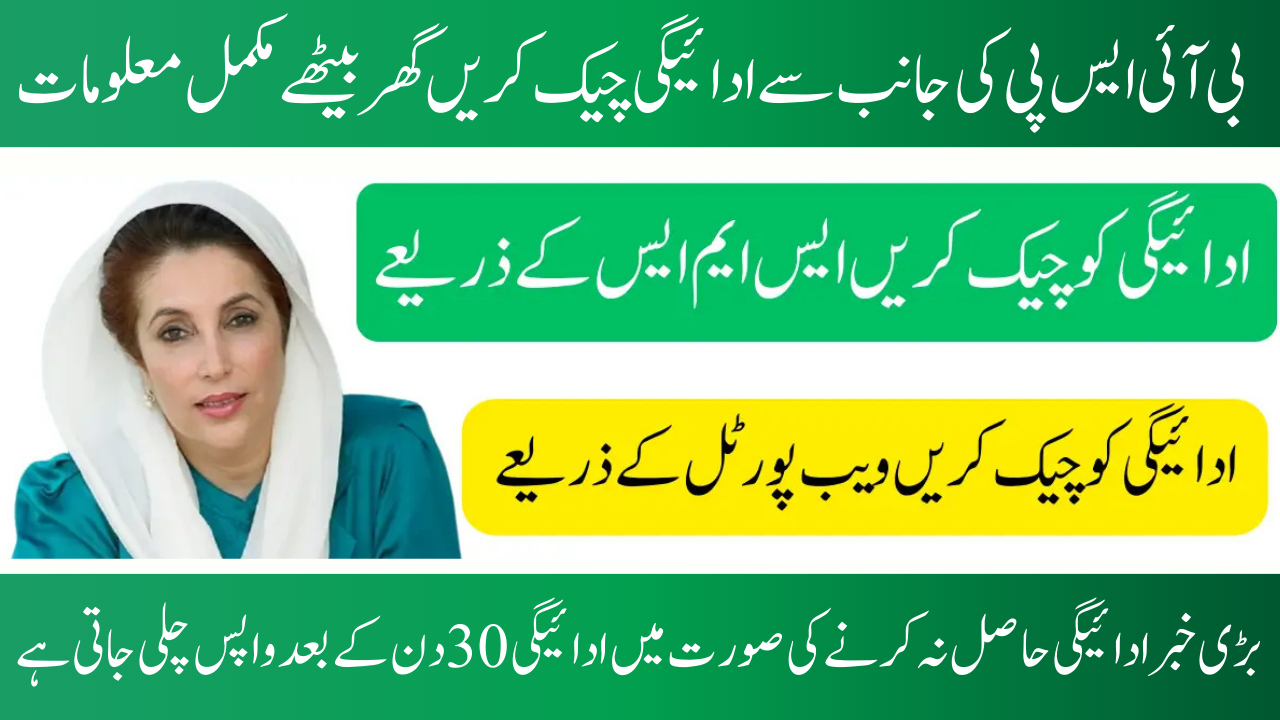 BISP 8171 Payment Check Discreet 2025