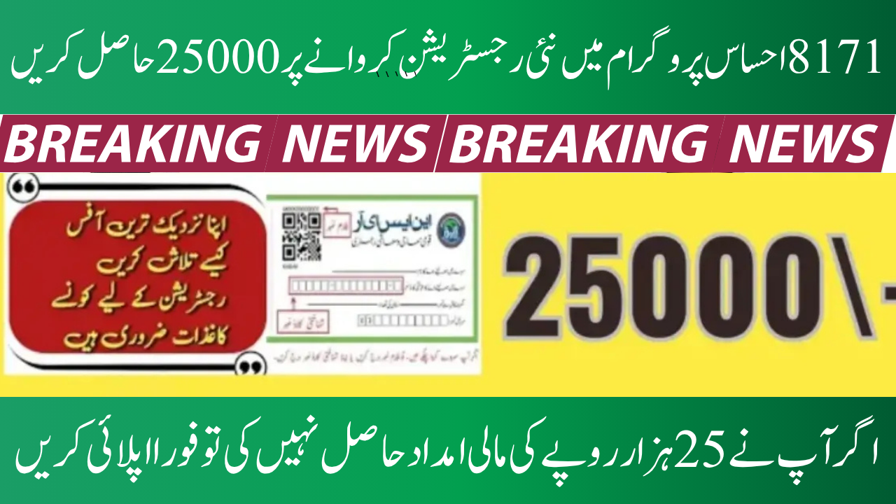 8171 Check Online 25000 Ehsaas Web Portal
