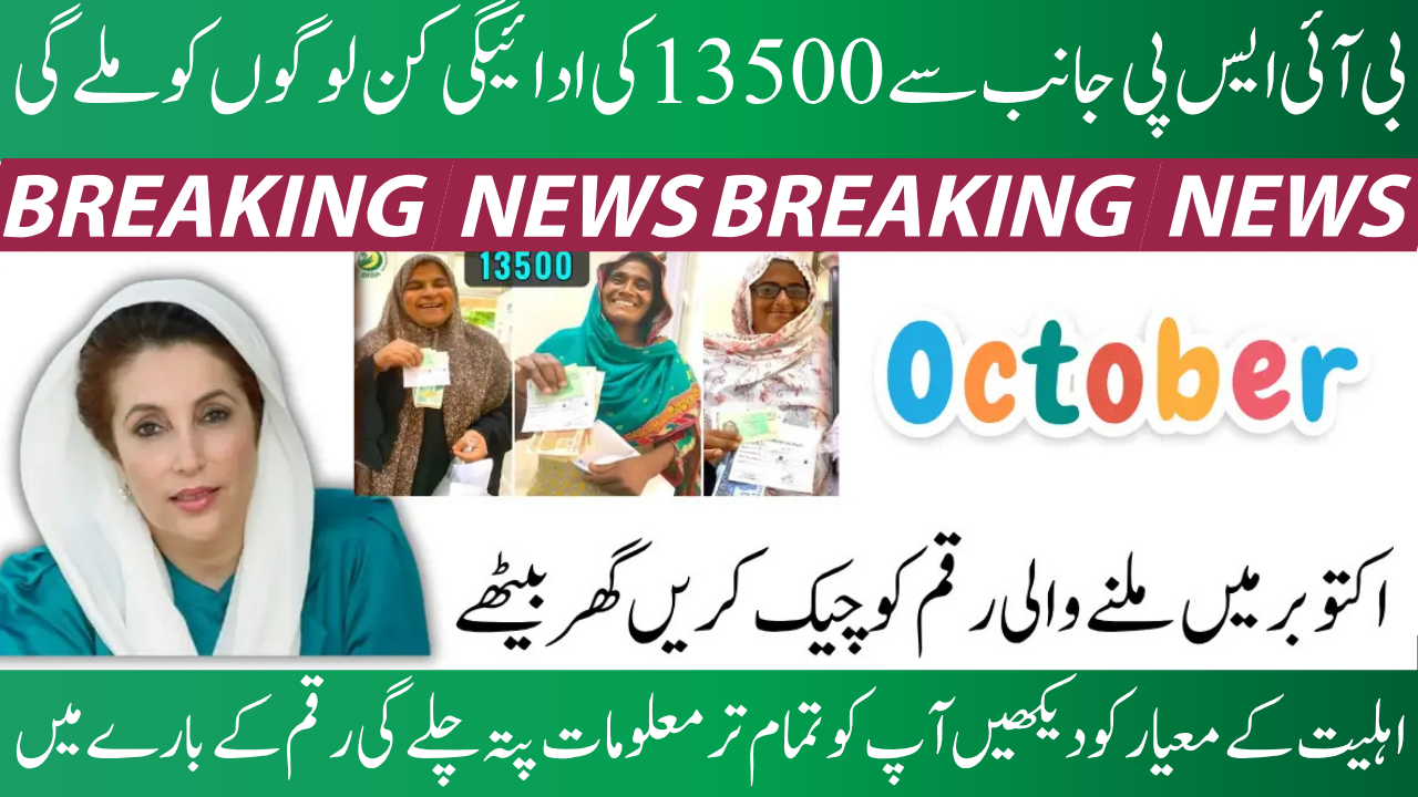 BISP 8171 Eligibility Criteria October 2025 for Rs. 13,500 Payment