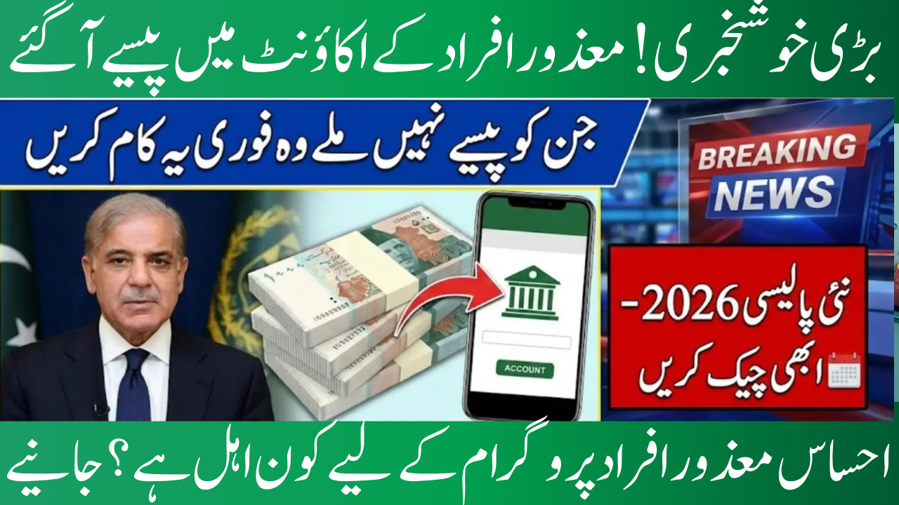 Ehsaas Disabled Persons Program 2026