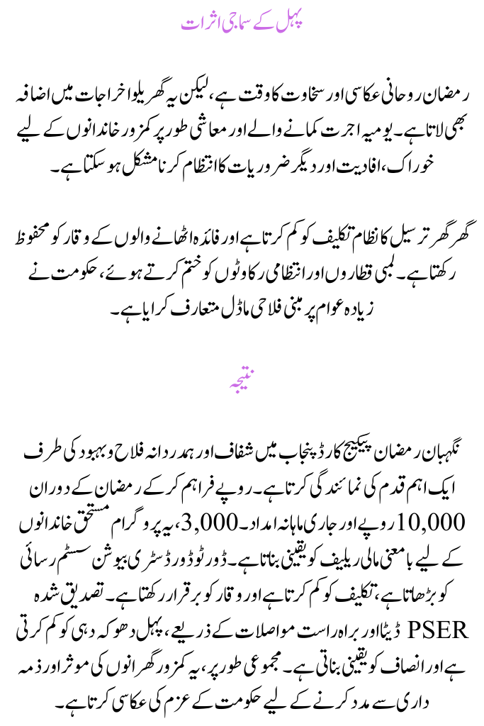 Nigehban Ramzan Package Card