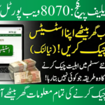 Ramzan Relief Package Status Check by 8070 Web Portal
