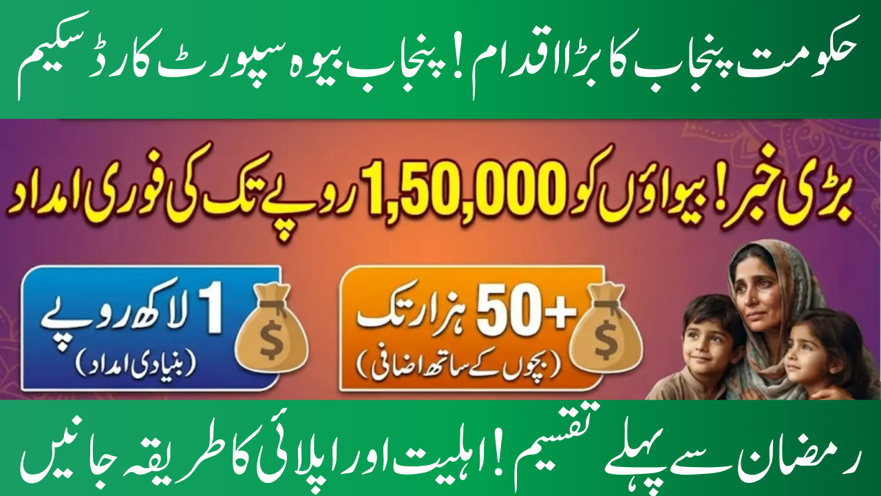 Punjab Widow Support Card Scheme 2026 