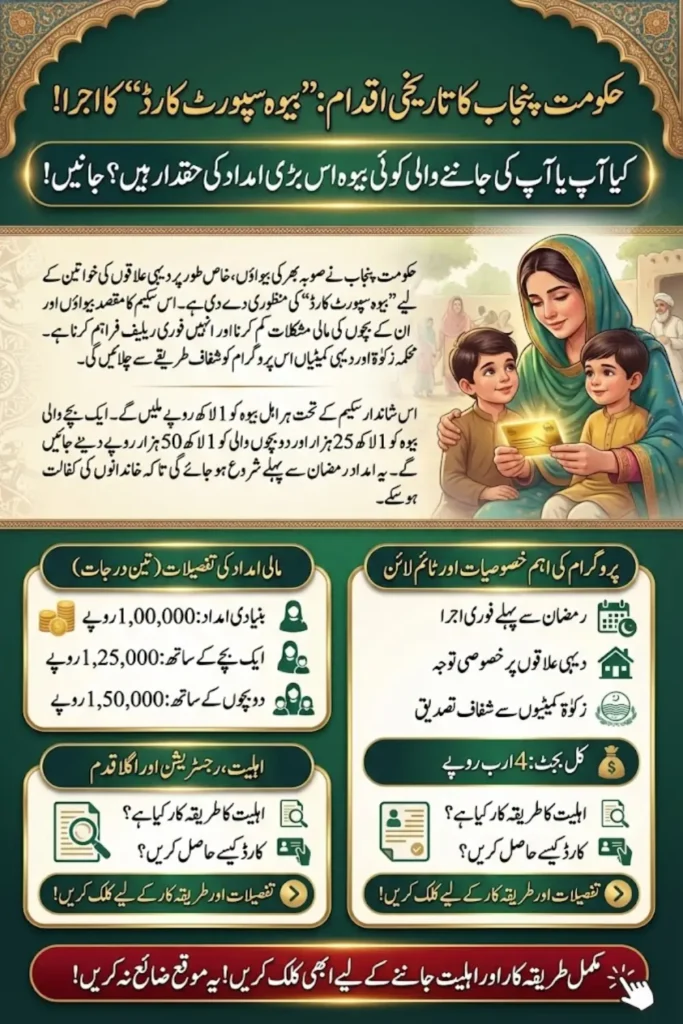 Punjab Widow Support Card Scheme 2026 